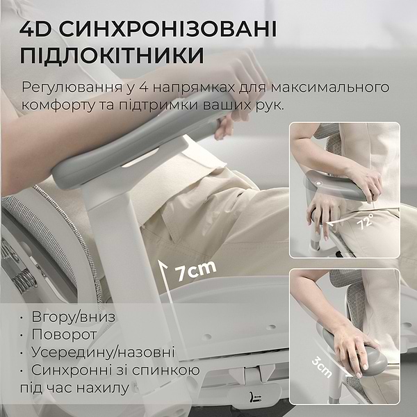 Фото - Кресло офисное Sihoo DORO S100 Mesh White (S100-M302)