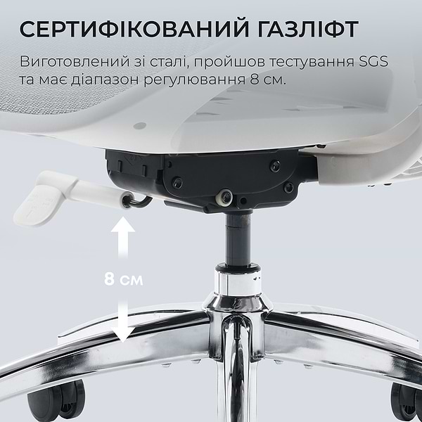 Фото - Кресло офисное Sihoo DORO S100 Mesh White (S100-M302)