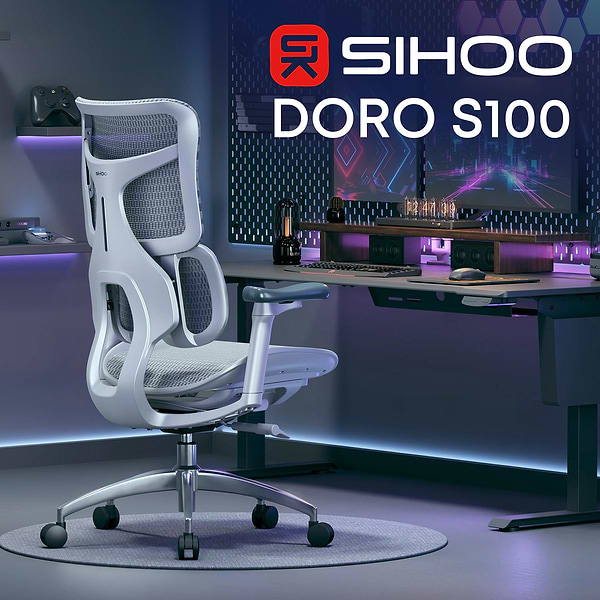 Фото - Кресло офисное Sihoo DORO S100 Mesh White (S100-M302)