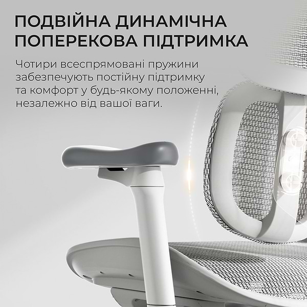 Фото - Кресло офисное Sihoo DORO S100 Mesh White (S100-M302)