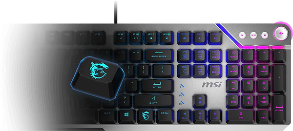 Фото - Клавіатура дротова ігрова MSI STRIKE 600 SILENT UA (S11-04UA225-CLA)