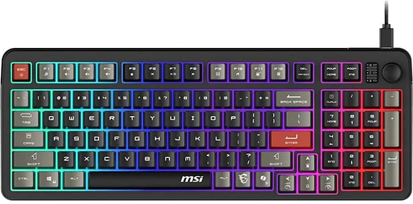 Фото - Клавіатура дротова ігрова MSI FORGE GK110 UA Black (S11-04UA226-HH9)