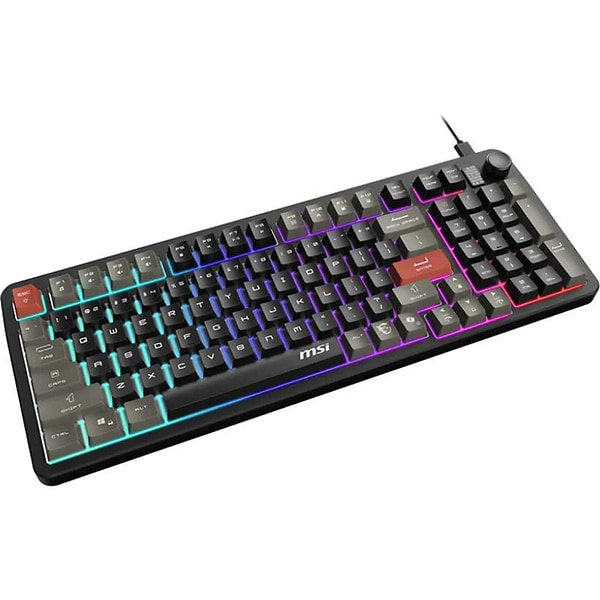 Фото - Клавіатура дротова ігрова MSI FORGE GK110 UA Black (S11-04UA226-HH9)