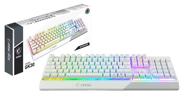 Фото - Клавиатура проводная игровая MSI Vigor GK30 WHITE UA (S11-04UA301-CLA)