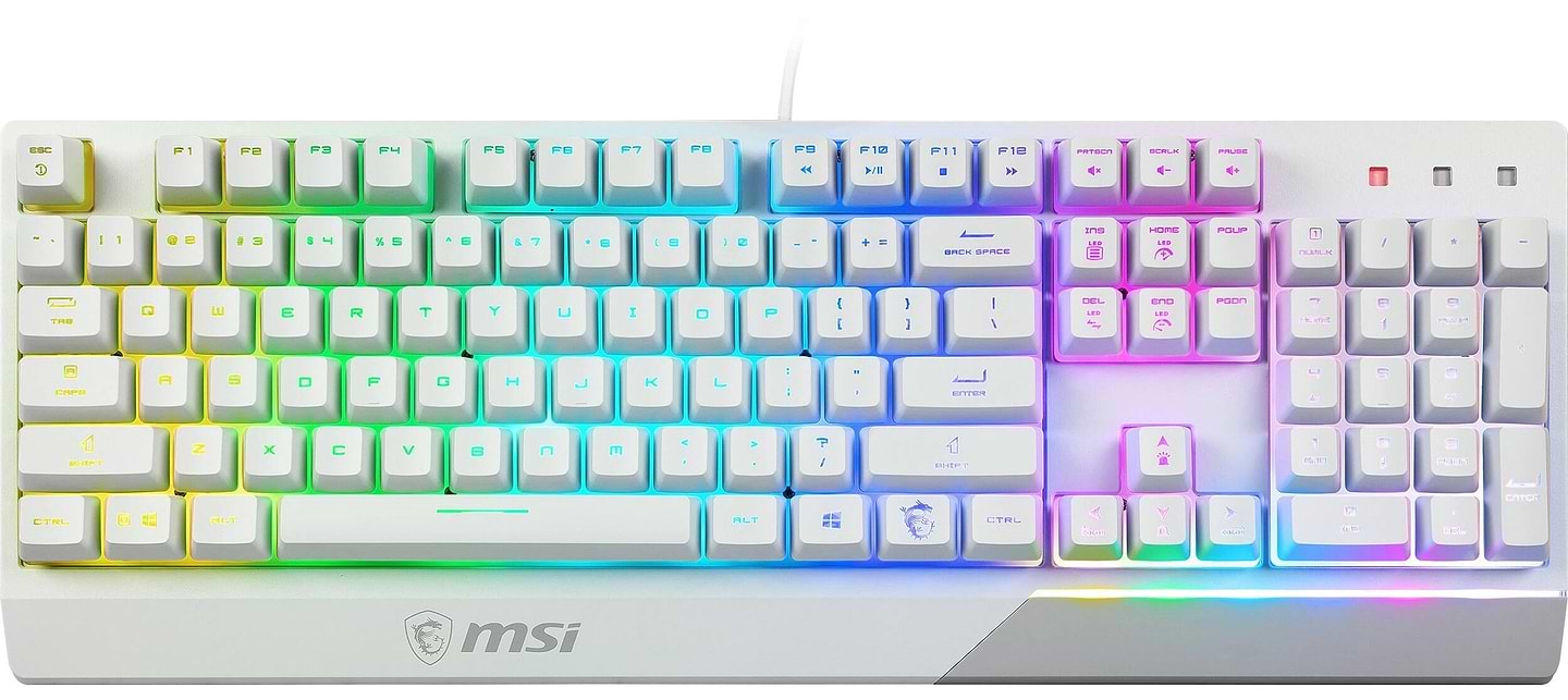 Клавіатура дротова ігрова MSI Vigor GK30 WHITE UA (S11-04UA301-CLA) - Фото 1