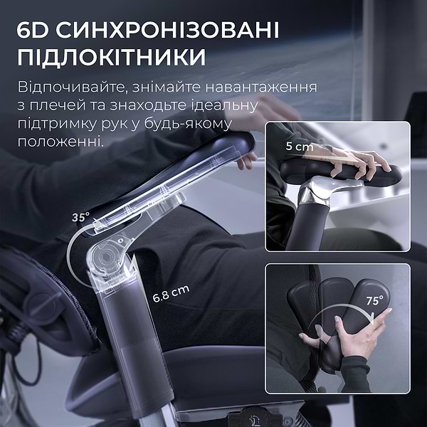 Фото - Кресло офисное Sihoo DORO S300 Mesh Dark Grey (S300-M201)