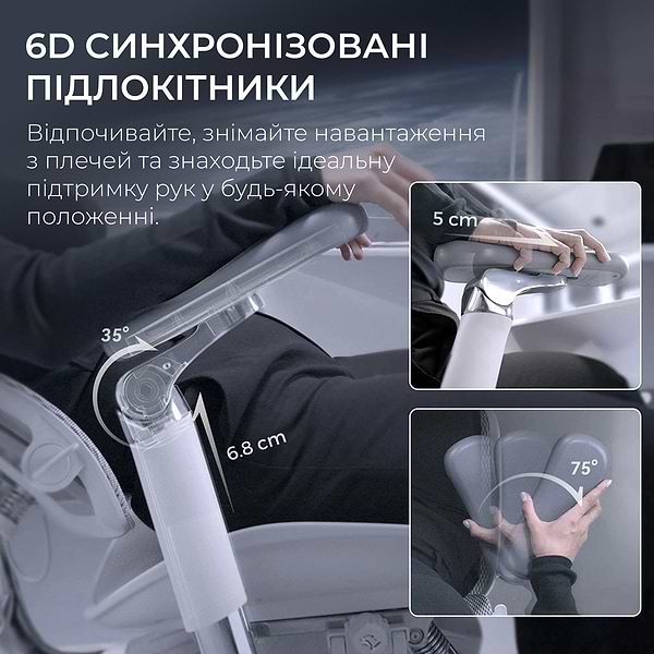 Фото - Кресло офисное Sihoo DORO S300 Mesh Light Grey (S300-M202)