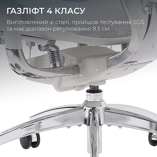 Фото - Кресло офисное Sihoo DORO S300 Mesh Light Grey (S300-M202)