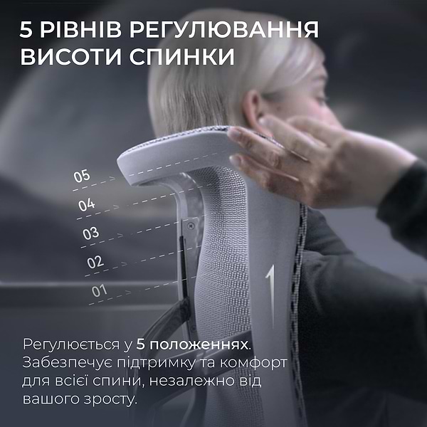 Фото - Кресло офисное Sihoo DORO S300 Mesh Light Grey (S300-M202)