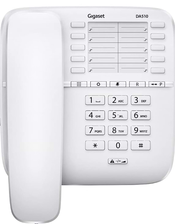 Телефон шнуровой Gigaset DA510 white (S30054-S6530-B102)