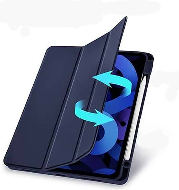 Фото - Чехол для планшета BeCover Tri Fold Soft TPU с креплением Apple Pencil for Apple iPad Air (4/5) 2020/2022 10.9'' Deep Blue (708454)