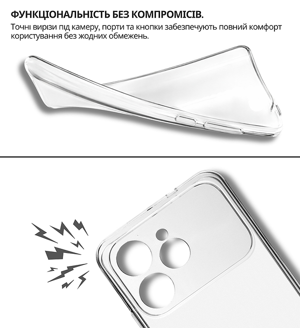 Фото - Чехол для смартфона BeCover for Tecno Spark 40 4G (KM5) Transparancy (715062)