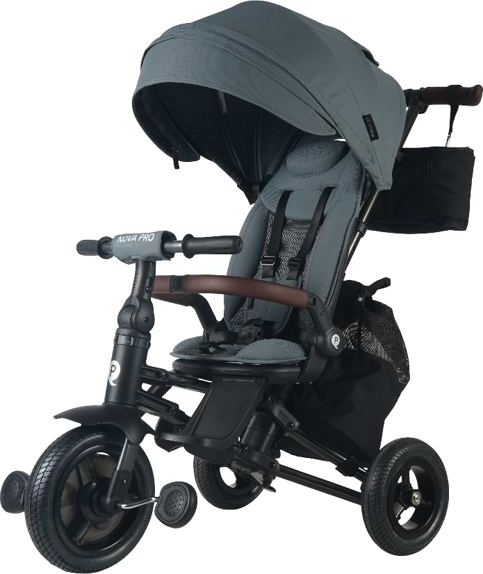 Триколісний велосипед Qplay Nova Pro з надувними колесами Stone Grey (S801NovaProStoneGrey)