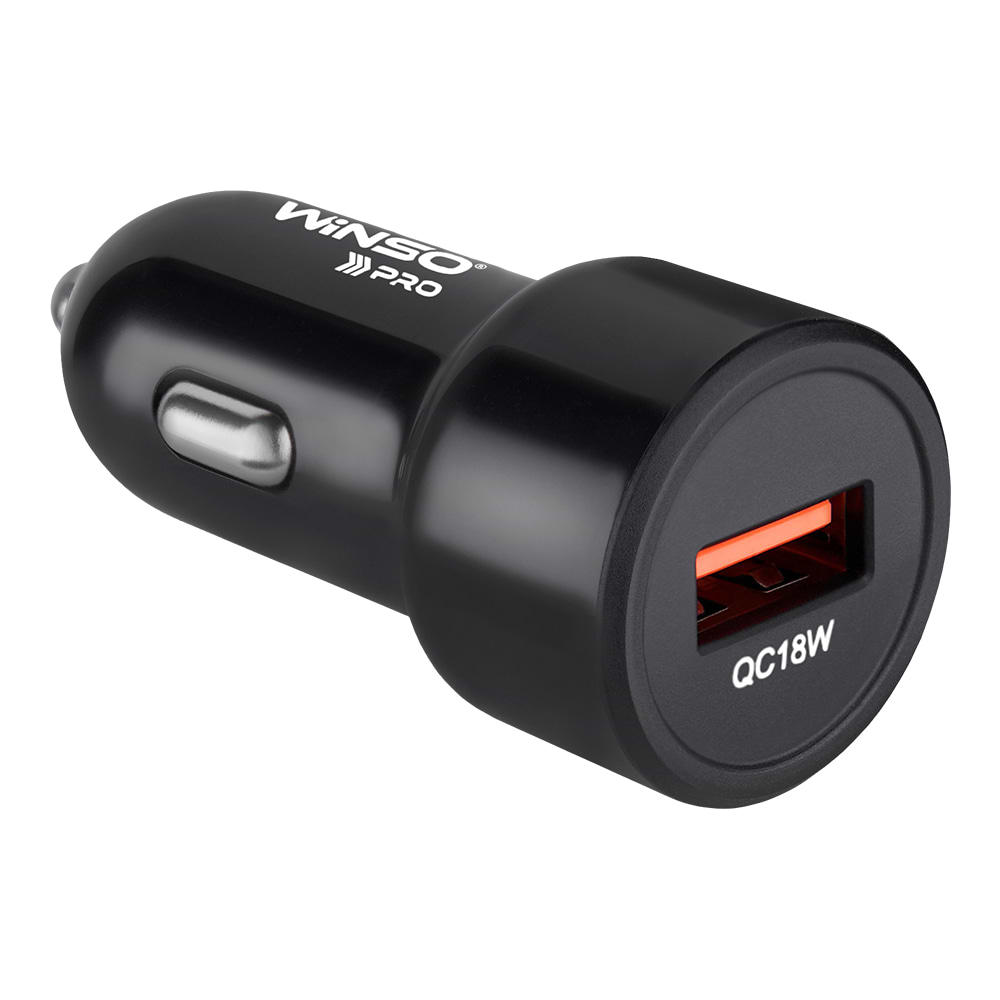 Автомобильное зарядное устройство Winso PRO QC18W USB-A (222018)