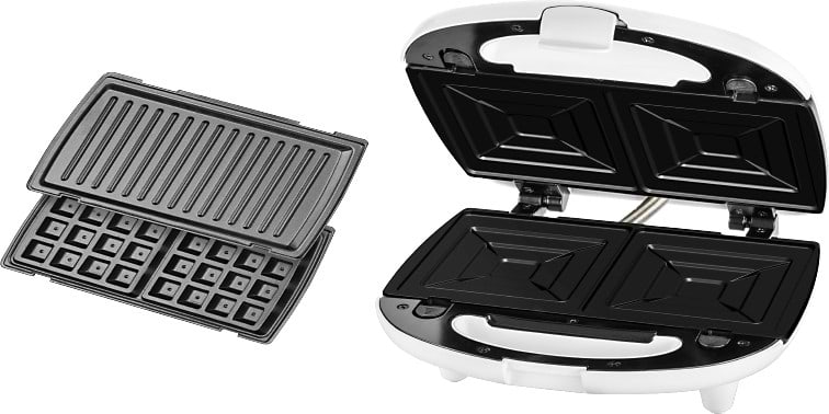 Бутербродниця ECG S 399 3in1 White - Фото 1