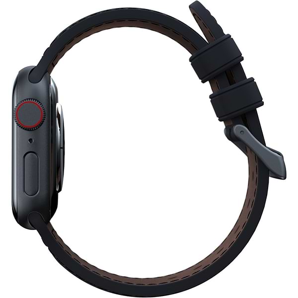 Фото - Ремінець для смарт-годинника Njord Salmon Leather Strap Dark Grey for Apple Watch 41mm/40mm (SL14110)