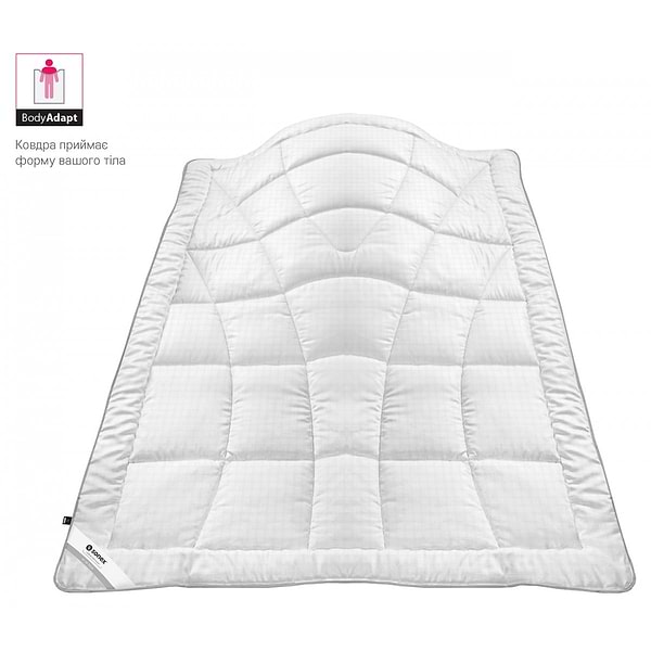 Фото - Набір ковдра полуторна + подушка Sonex 140x205 штучний лебединий пух Antistress Карбон + 50х70 (SO102196)