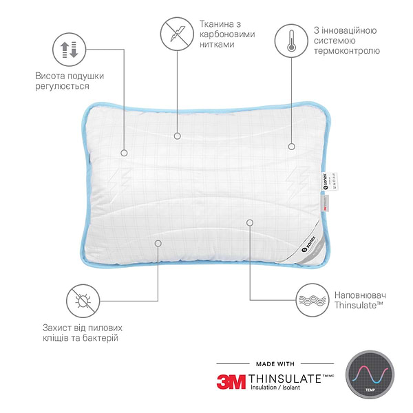 Фото - Набір ковдра євро + 2 подушки Sonex 200x220 тінсулейт Antistress 3М Thinsulate + 50х70 (SO102200)