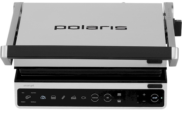 Фото - Гриль-барбекю электрический Polaris PGP 7002 Optimal Temp Silver