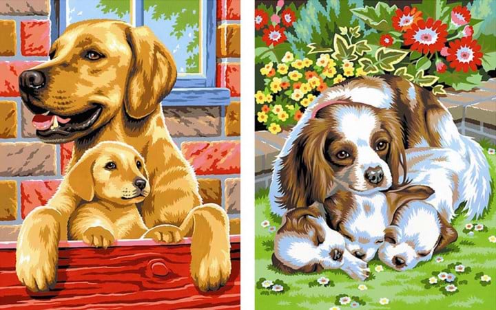 Картина по номерам Sequin Art Собаки (SA0214)