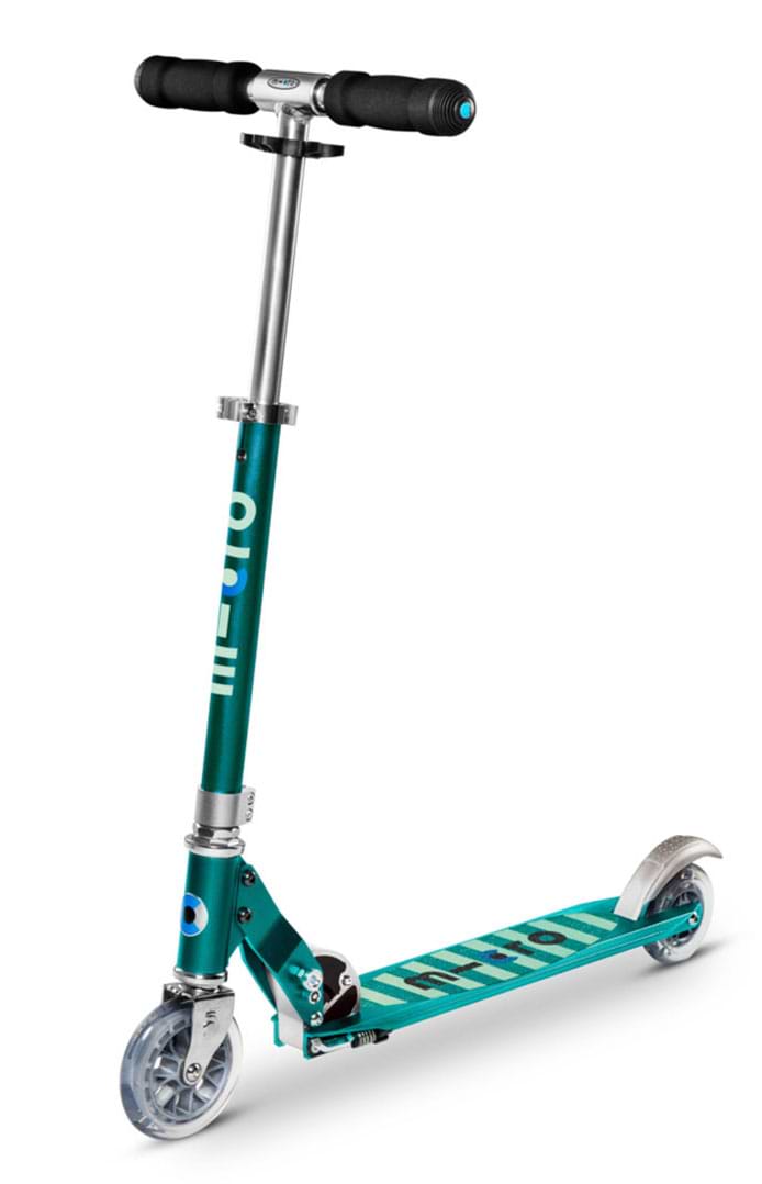 Двухколёсный самокат Micro "Sprite LED" – БЕНЗИН (до 100 kg, 2-х колесный, свет) (SA0218)