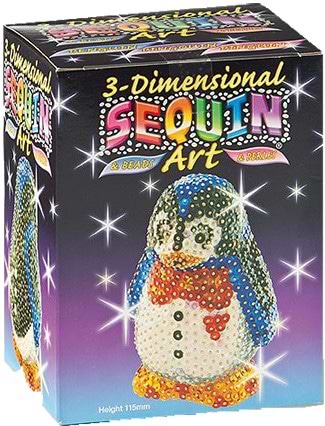 Набор для творчества из пайеток Sequin Art 3D Пингвин (SA0503) - Фото 1
