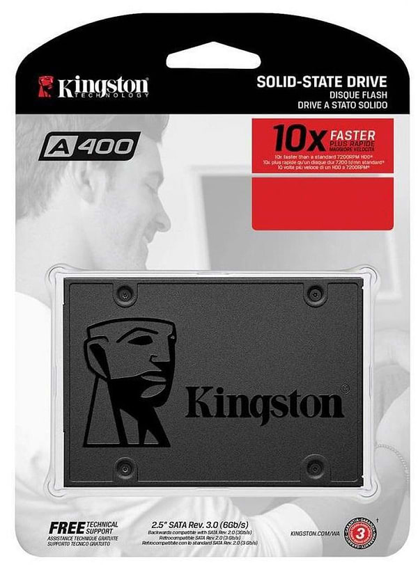 Фото - SSD-накопичувач внутрішній Kingston SSDNow A400 960GB 2.5" SATAIII 3D V-NAND (SA400S37/960G)