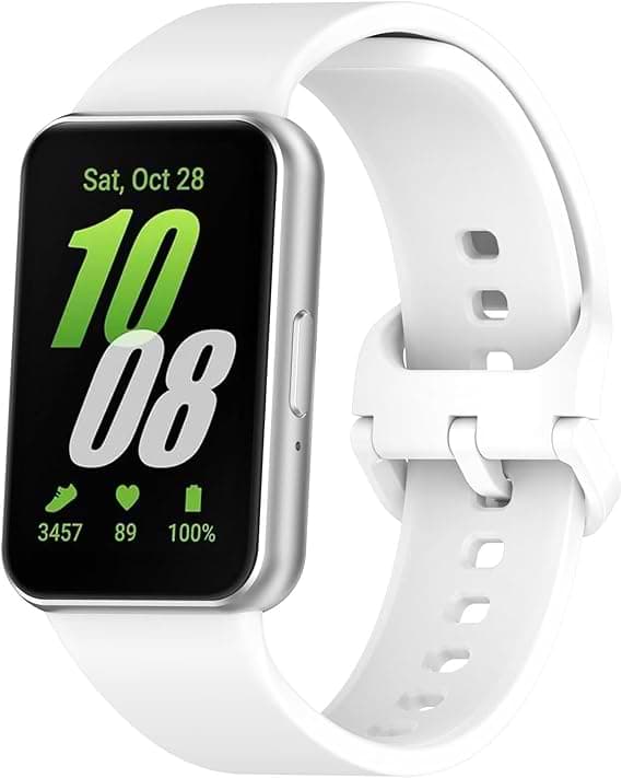 Ремінець для фітнес-браслету BeCover for Samsung Galaxy Fit 3 (20mm) White (713200) - Фото 1