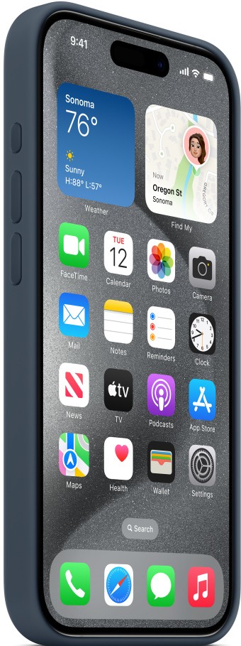 Фото - Чехол для смартфона Apple Silicone Case with MagSafe iPhone 15 Pro Storm Blue (MT1D3)