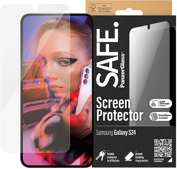 Фото - Захисне скло для смартфону PanzerGlass SAFE Screen Protector Samsung Galaxy S 2024 | Ultra-Wide Fit w. EasyAligner (PG_SAFE95666) Фото - Захисне скло для смартфону PanzerGlass SAFE Screen Protector Samsung Galaxy S 2024 | Ultra-Wide Fit w. EasyAligner (PG_SAFE95666)