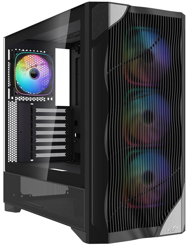 Корпус SAMA V42 без БП (V42-BKAMA4X1-GL) Black
