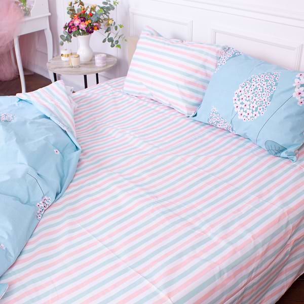 Фото - Комплект постільної білизни дитячий MirSon Бязь 17-0012 Samanta 110х140 (2200001382435)