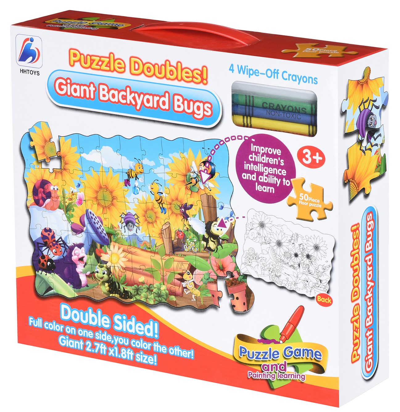 Пазли (3-4 роки) Same Toy Жуки на задньому дворі (2032Ut)