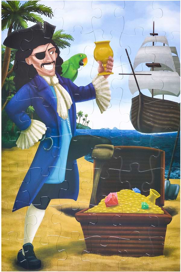 Фото - Пазлы (3-4 года) Same Toy Пираты 48 эл. (88101Ut)