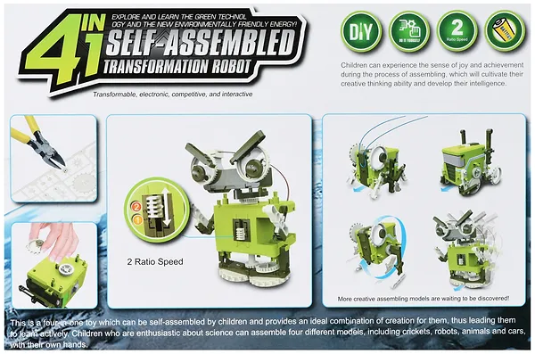 Фото - Конструктор-робот Same Toy Механобот 4 в 1 (DIY002UT)
