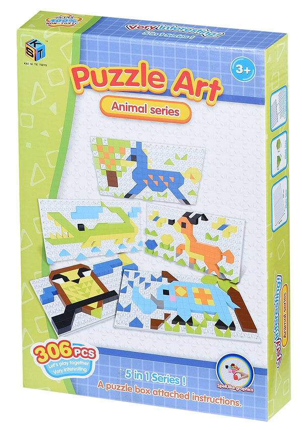 Фото - Пластикова мозаїка Same Toy Puzzle Art Animal Serias 306 ел. (5991-6Ut)