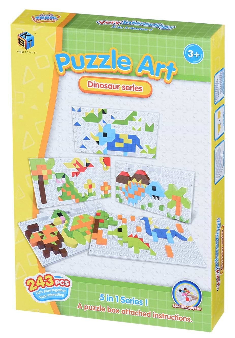 Пластиковая мозаика Same Toy Puzzle Art Dinosaur Serias 243 эл. (5991-5Ut)