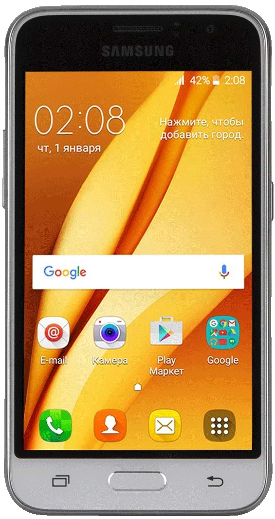 Фото - Смартфон Samsung J120H/DS J1 White