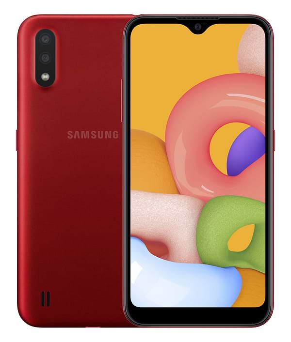 Фото - Смартфон Samsung Galaxy A01 2/16Gb Red (SM-A015FZRDSEK)