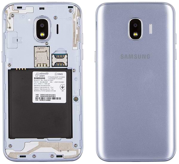 Фото - Смартфон Samsung Galaxy J2 (2018) Blue Silver (SM-J250F)