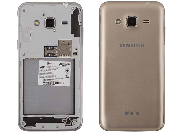 Фото - Смартфон Samsung Galaxy J3 (2016) Gold (SM-J320)