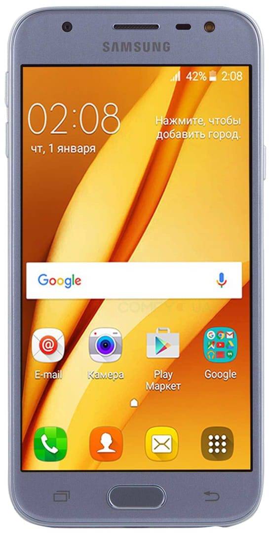 Фото - Смартфон Samsung J330F Galaxy J3 2017 Silver