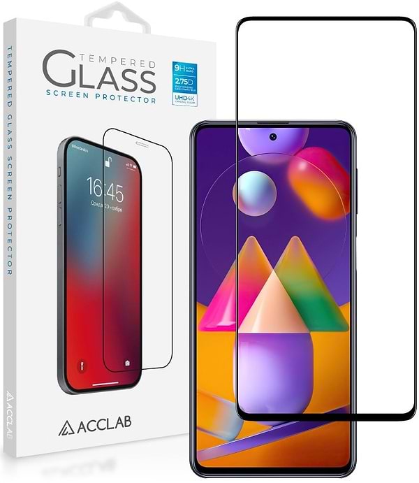 Фото - Защитное стекло для смартфона ACCLAB Full Glue for Samsung M31s Black (1283126508707)
