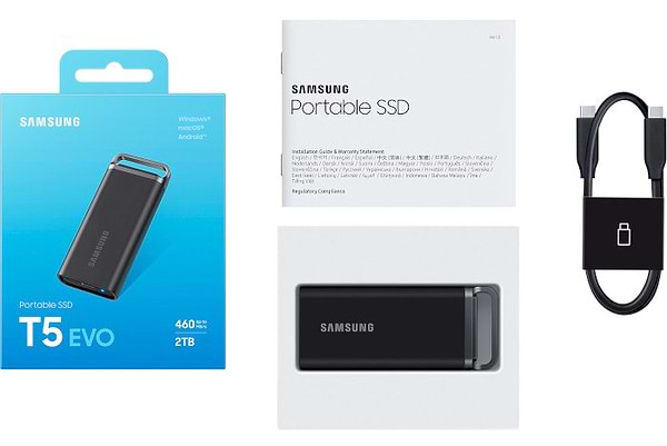 Фото - SSD-накопитель внешний Samsung USB3.2 2TB EXT./T5 EVO (MU-PH2T0S/EU)