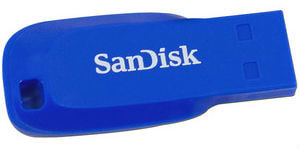 Флеш USB SanDisk Cruzer Blade Blue Electric 16GB (SDCZ50C-016G-B35BE)