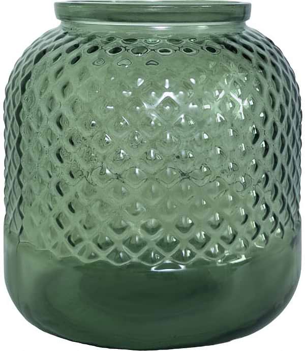 Фото - Ваза SAN MIGUEL DIAMANTE 19 см зеленая волна (5949DB408)