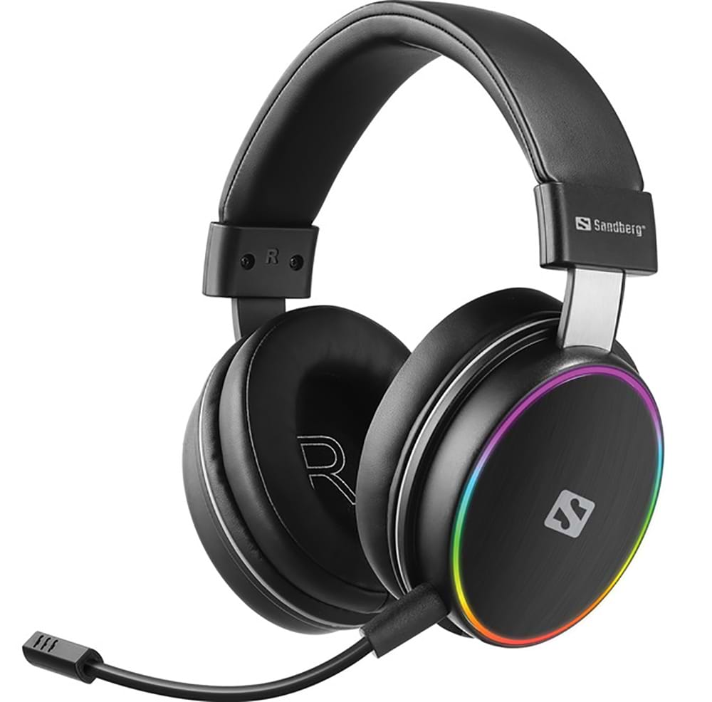 Гарнитура беспроводная игровая Sandberg HeroBlaster Bluetooth Led Headset (126-42)