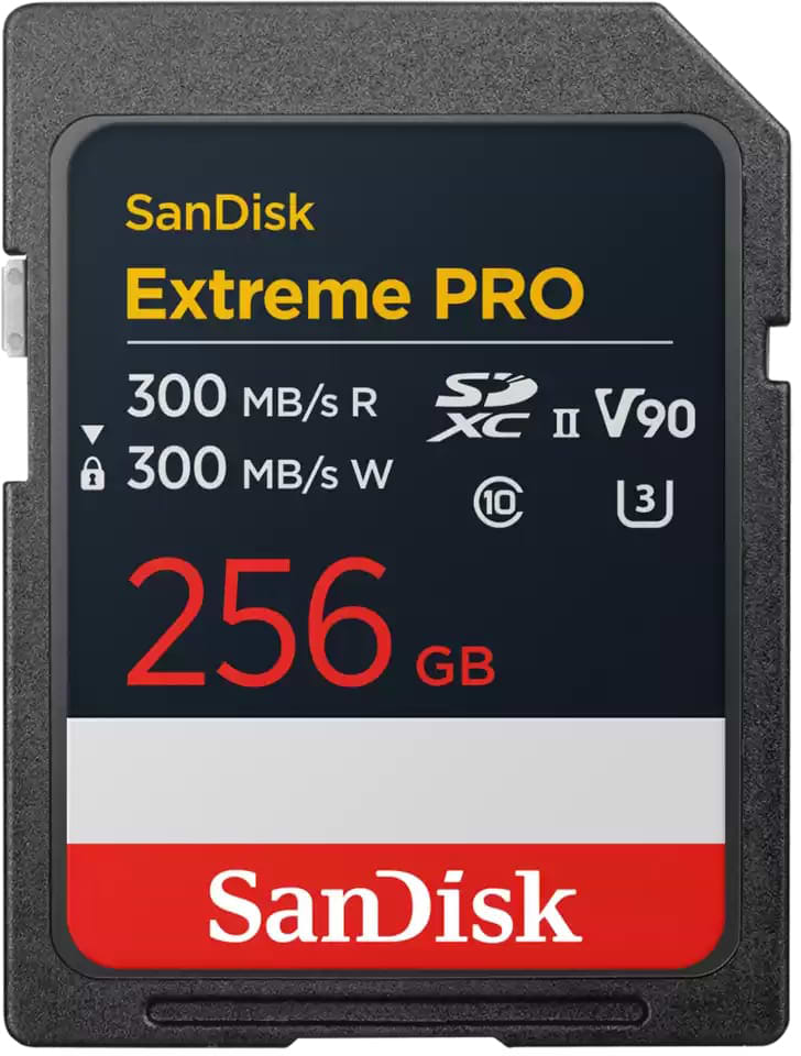 Карта памяти SanDisk Extreme Pro V90 SD 256GB UHS-II (SDSDXDM-256G-GN4IN)