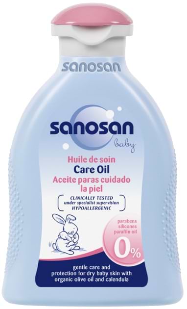 Фото - Масло для тіла дитяче Sano Baby Care Oil 200 мл (4003583190454)