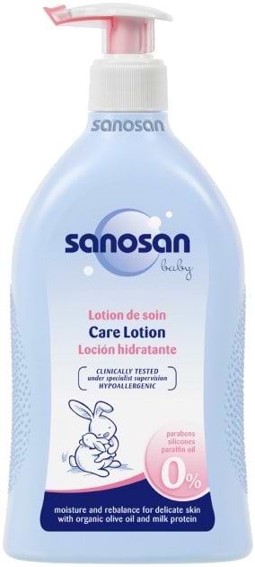Фото - Молочко і лосьйони для тіла дитячі Sano Baby зволожуючий 500 мл (4003583190478)